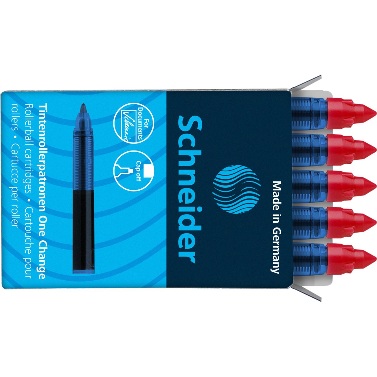 Schneider One Change Tintenrollerminen rot 0,6 mm 5 St.