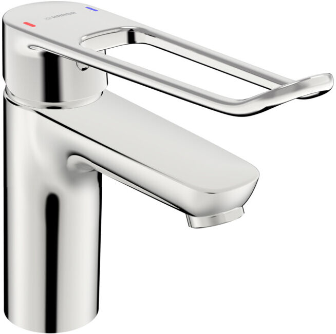 Hansa Mitigeur lavabo monocommande HANSACLINICA sans garniture, saillie 114 mm, chrome (45022185)