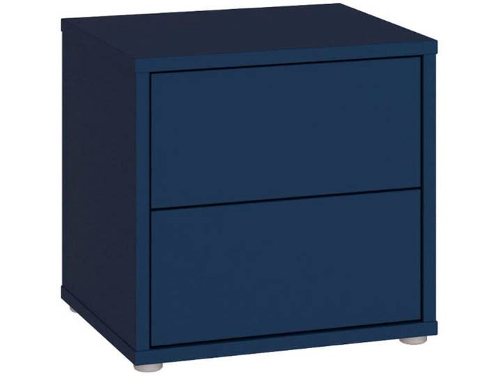 Nachtkommode FORTE Alice Springs , blau (nachtblau), B:49,8cm H:47,9cm T:41,5cm, Holzwerkstoff, Sideboards, Nachtkommode, Schubkästen mit Vollauszug, Push to Open