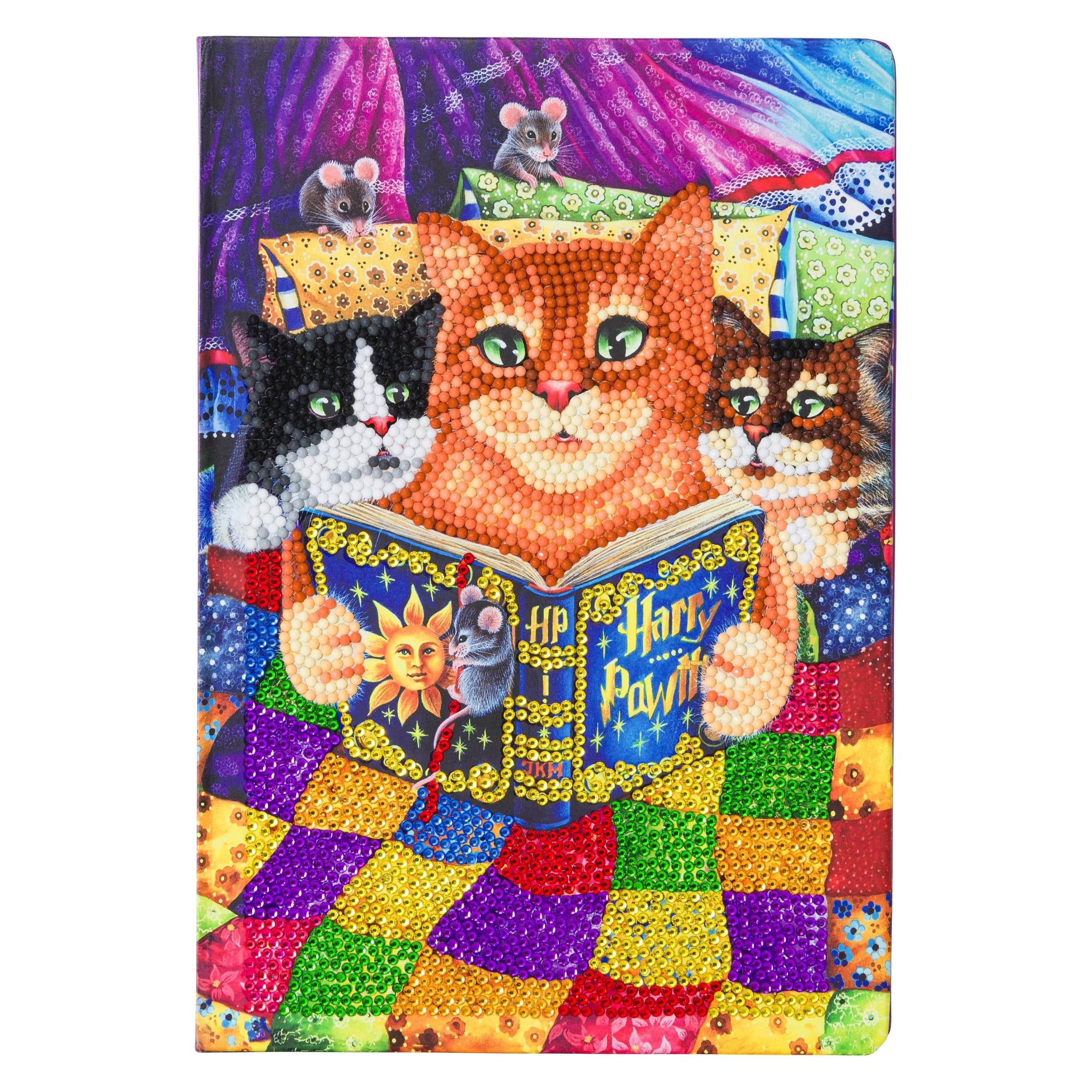 Craft Buddy Kitten Bedtime, Crystal Art Notebook (CANJ-2)