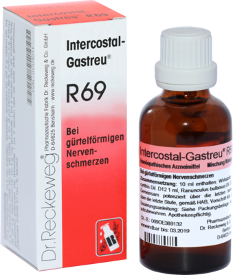 Dr.RECKEWEG & Co. GmbH INTERCOSTAL-Gastreu R69 Tropfen zum Einnehmen 22 ml 01374205