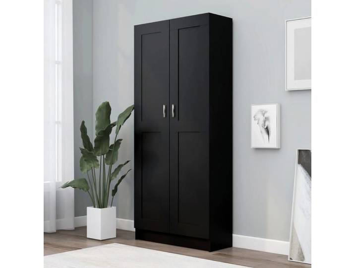 Lemon Armoire Étagère VIDAXL - Bibliothèque Décoration Noir 82 5x30 5x185 5 cm - Bois d'ingénierie CCL27715104