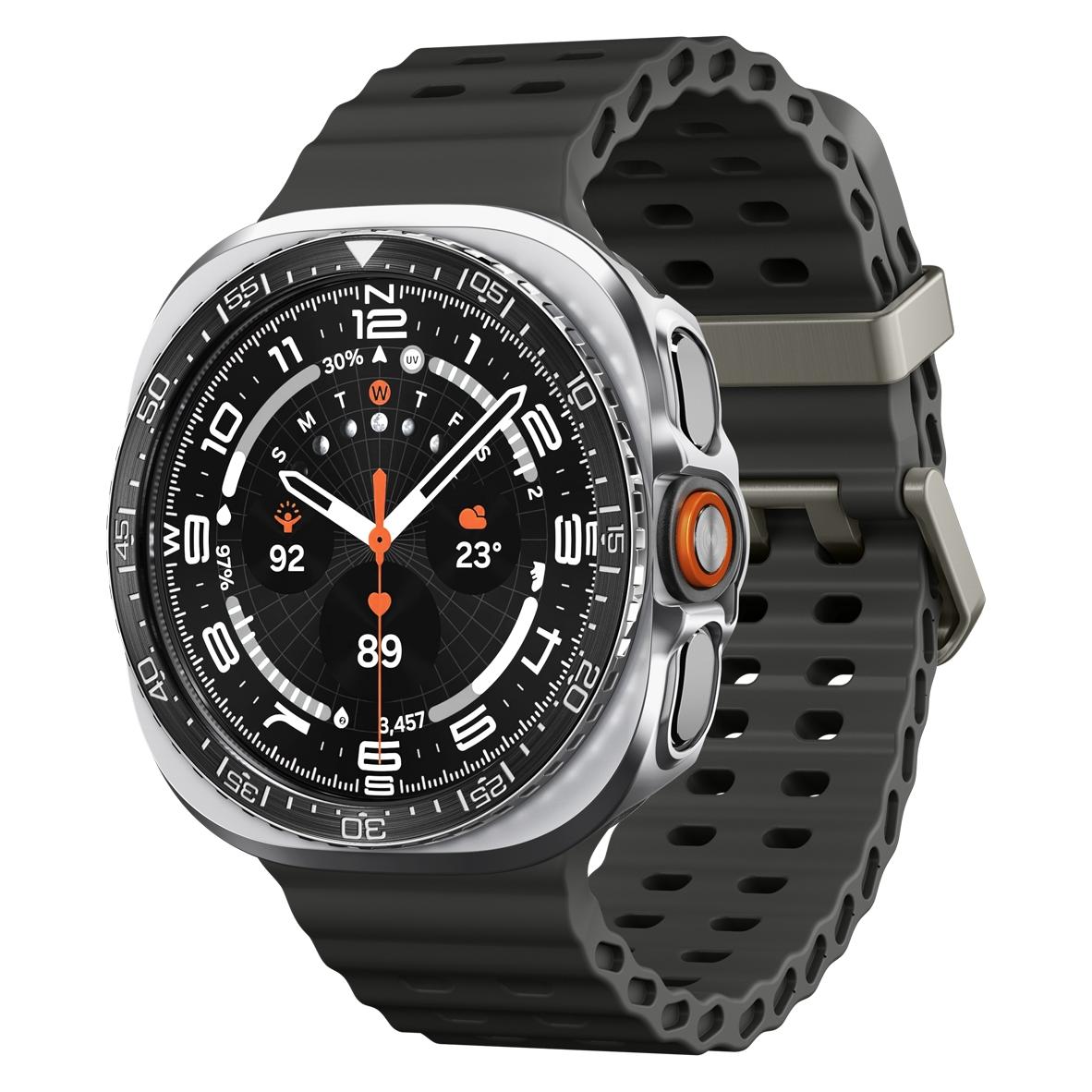 Spigen - Bezel Tune Pro Diver (ACS11619) - Samsung Galaxy Watch Ultra 2, Edelstahl - Schwarz (ACS11619)