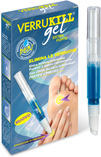 SIXTEM LIFE Srl Verrukill Gel Rimozione Verruche 2 ml - Penna per Automedicazione delle Verruche