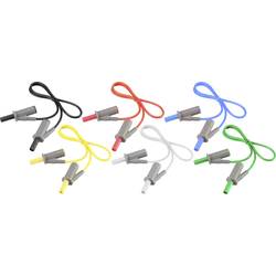 VOLTCRAFT MSB-501 Messleitungs-Set Lamellenstecker 4 mm Lamellenstecker 4 mm 0.50 m 12 St. MSB-501-05