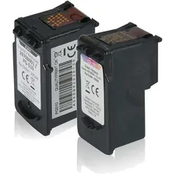 Inkadoo, Druckerpatrone, Kompatibel zu Canon 2970B010 / PG-510+CL-511 enthält 2x Tintenpatrone (BK)