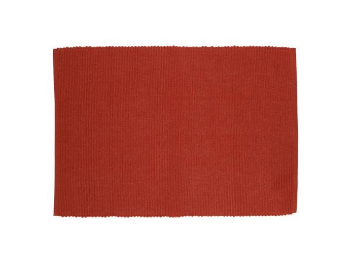 Placemat geribbeld, GOTS bio-katoen, bordeaux rood, 35 x 50 cm