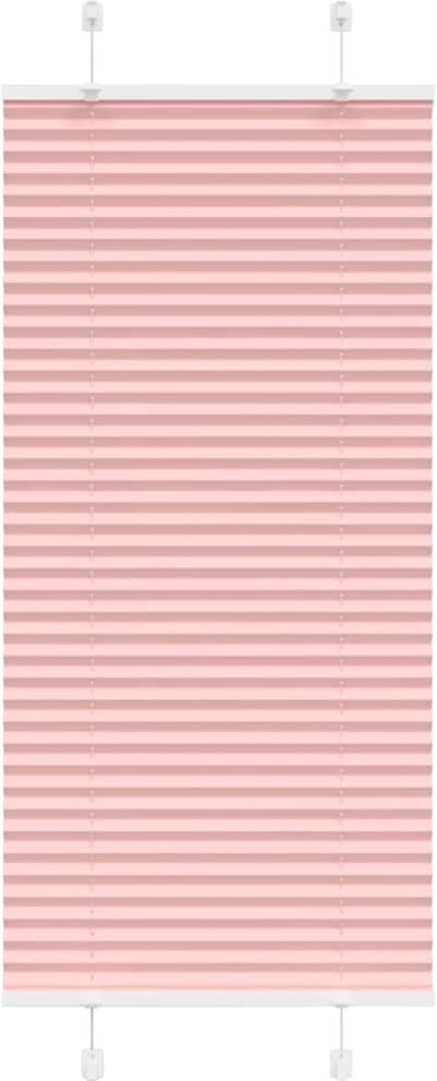 vidaXL Store plissé rose 60x100 cm largeur du tissu 59,4 cm polyester