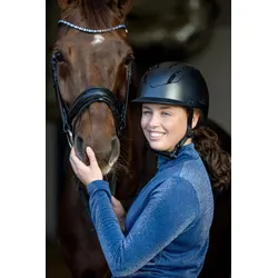 Equipage Reithelm Vilma schwarz für Kinder und Erwachsene , Größe: XS 48-52cm