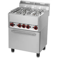GGG Gasherd, 4 Flammen mit Elektrobackofen