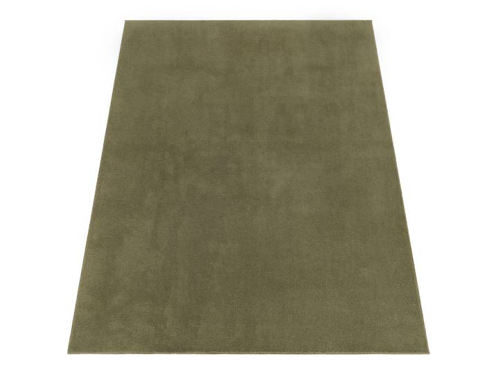 Paco Home Kurzflorteppich 200/200 cm Cadiz 630, Hellgrün, Quadratisch, 200x200 cm, strapazierfähig, für Fußbodenheizung geeignet, Teppiche und Böden, Teppiche