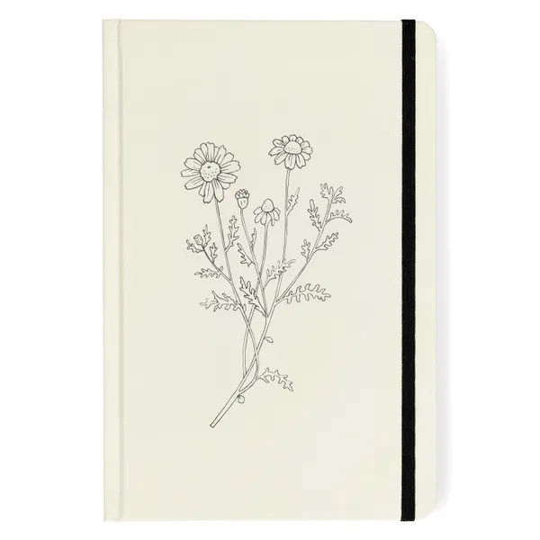 Dille & Kamille Notitieboek met hardcover, Kamille, Blanco, A5