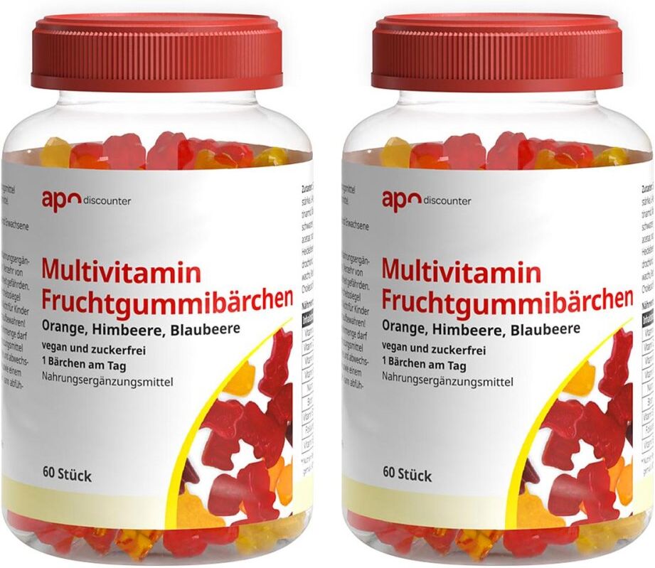 Multivitamin Fruchtgummibärchen zuckerfrei von apodiscounter