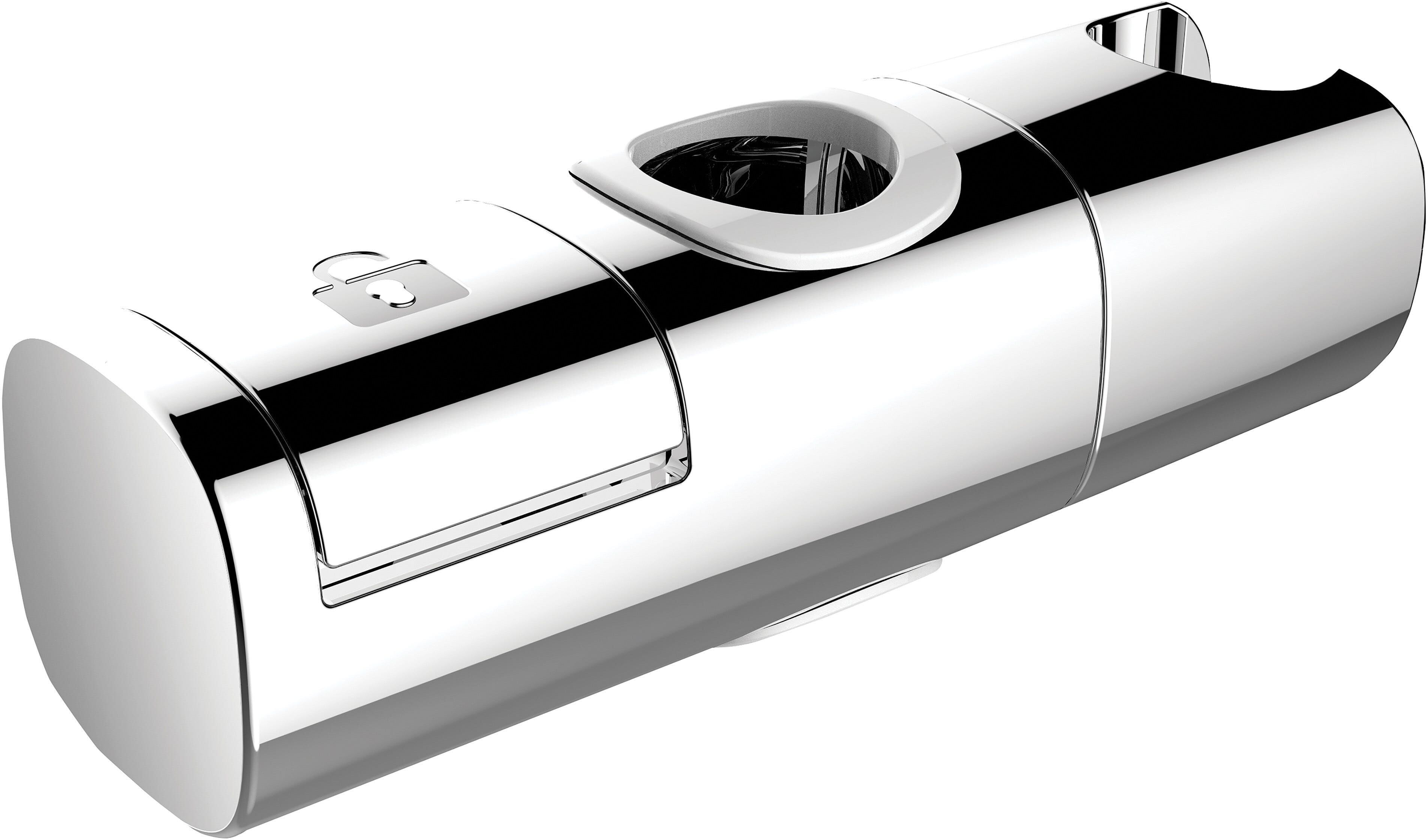 Goccia Blu SUPPORTO CENTRALE PER SALISCENDI DOCCIA ASTA ø 22 mm IN ABS CROMO