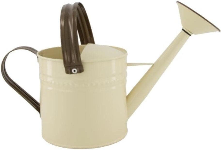 Giesskanne "CHALET Amali 25 cm", braun (braun, weiß), Giesskannen, Giesskanne braun, weiß Einheitsgröße