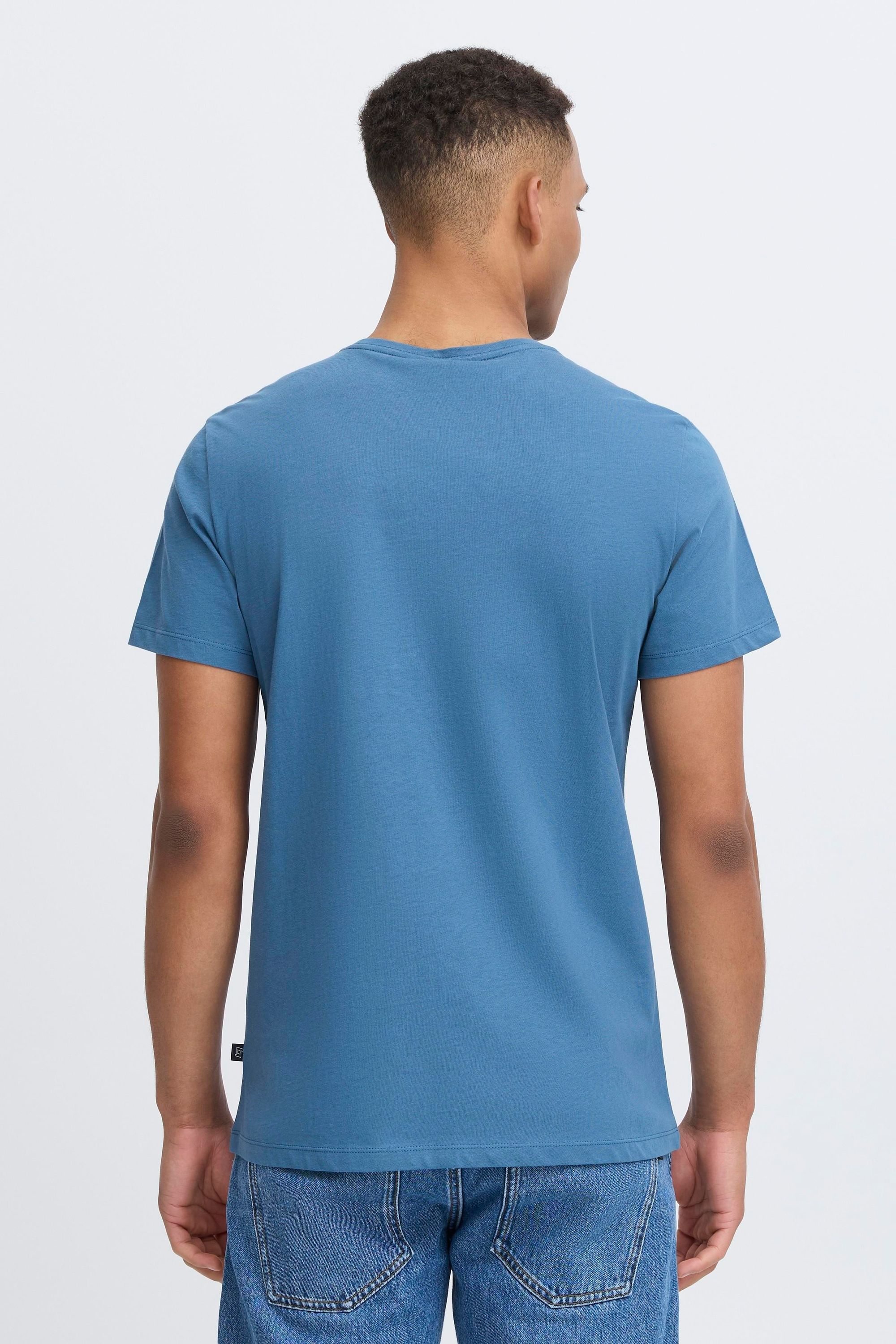 T-Shirt BLEND "T-Shirt BHCalifo", Herren, Gr. L, blau (federal blau), Obermaterial: 100% Baumwolle CO., Shirts T-Shirt