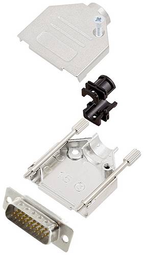 Encitech DTZK15-HDP26-W-K 6355-8012-02 D-SUB Stiftleisten-Set 180° Polzahl: 26 Lötkelch 1St.