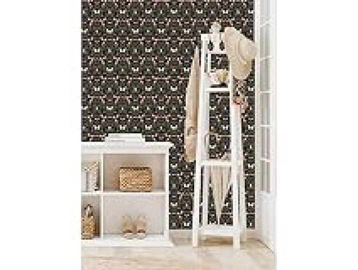 RoomMates RMK12471PLW Penny Lane Forest Cottage Bee and Butterfly Black