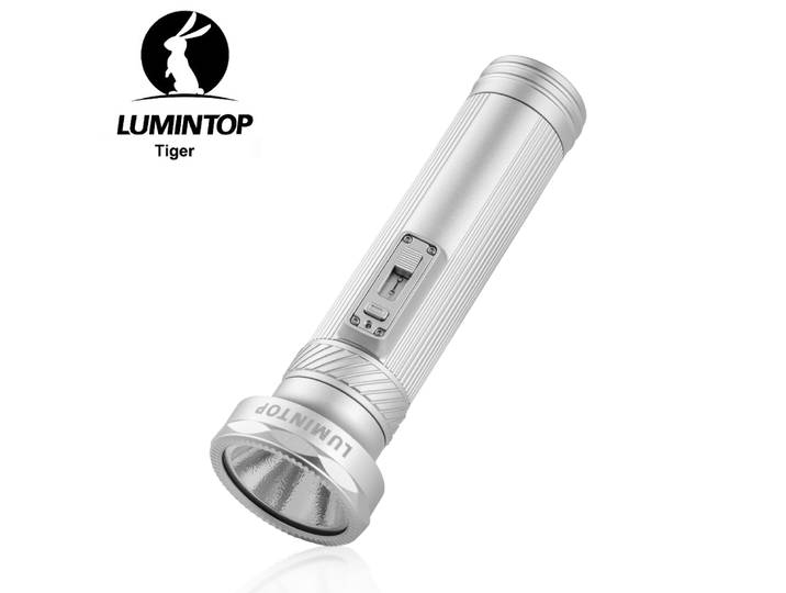 Lampe torche LED EDC USB C 26800 Li-ion rechargeable, lampe de camping extérieure 458M, lanterne 4000 lumens, double interrupteur, lampe de randonnée Tiger