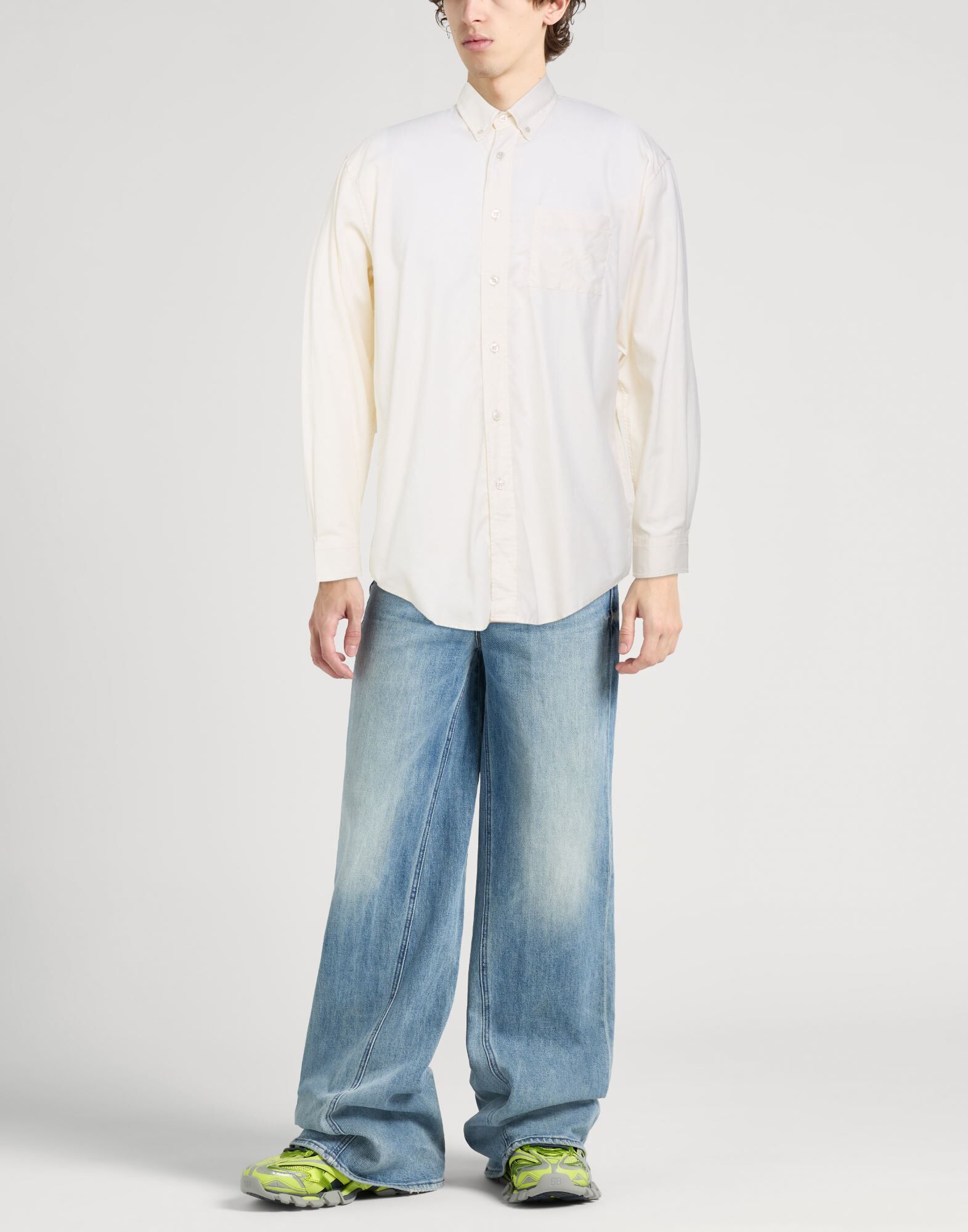 Monsieur Camisa Hombre Hueso L,M Hombre