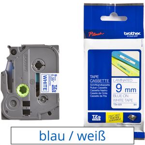 Brother TZe-223 9mm Schriftband P-touch Tape blau
