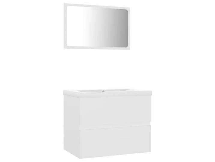Ensemble de meubles de salle de bain OVONNI STAR®3266 - Blanc - 60cm - Tiroir(s) - Laqué
