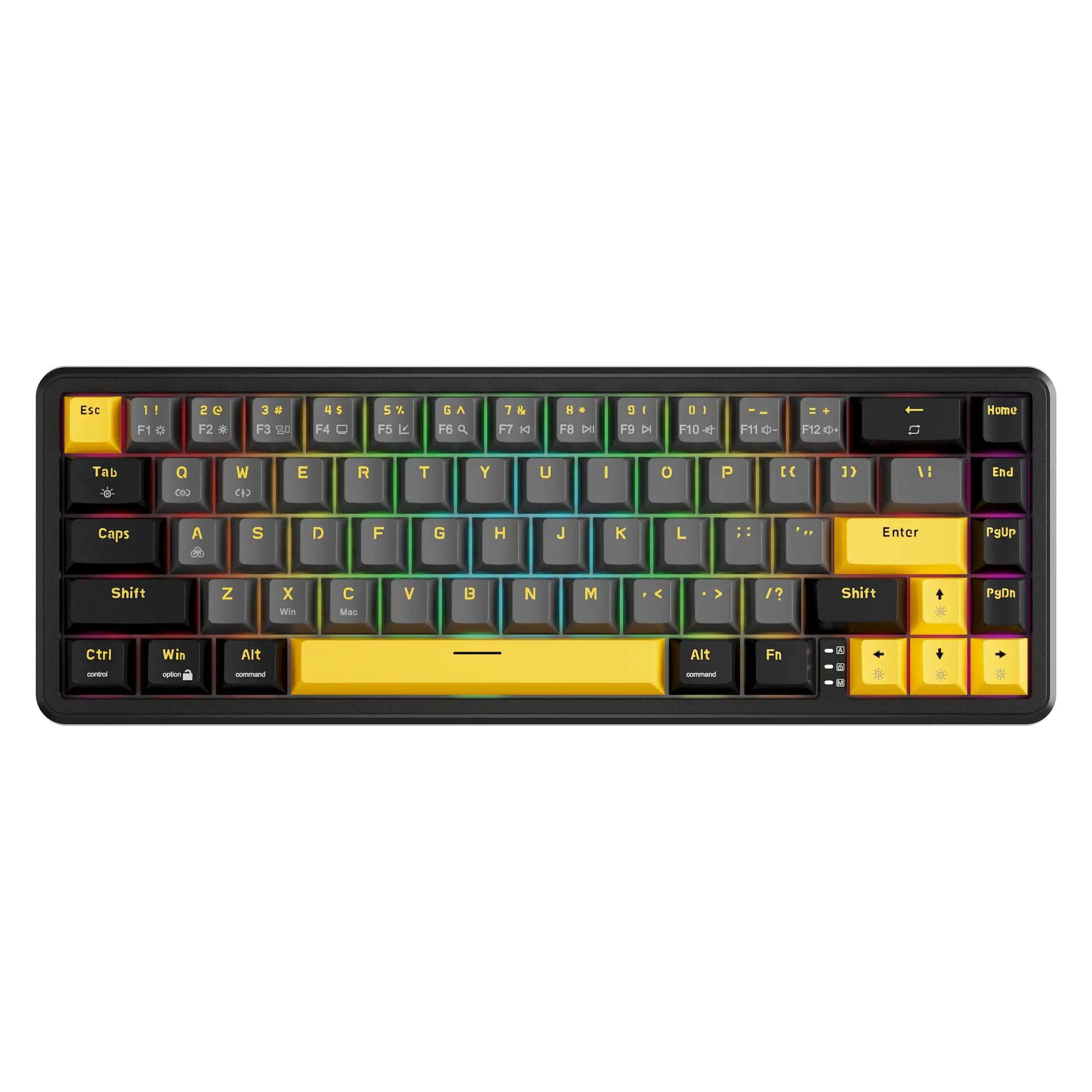 Marvo MAGMA M40 Tastatur verkabelt (USB) US, schwarz mechanische (US, Kabelgebunden) (KG964)
