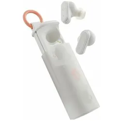 Skullcandy Dime Evo True Wireless In-Ear Bone/Orange (8 h, Kabellos), Kopfhörer, Orange, Weiss