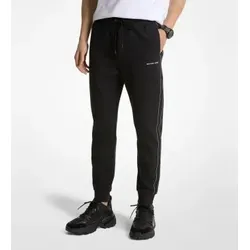 Michael Kors für Herren. CT4524J5MF Jogger-Hose Gemischt mit Streifen schwarz (L), Lässig, Baumwolle