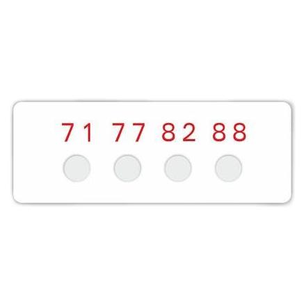 RS PRO Temperaturaufkleber 71-88°C (286103)