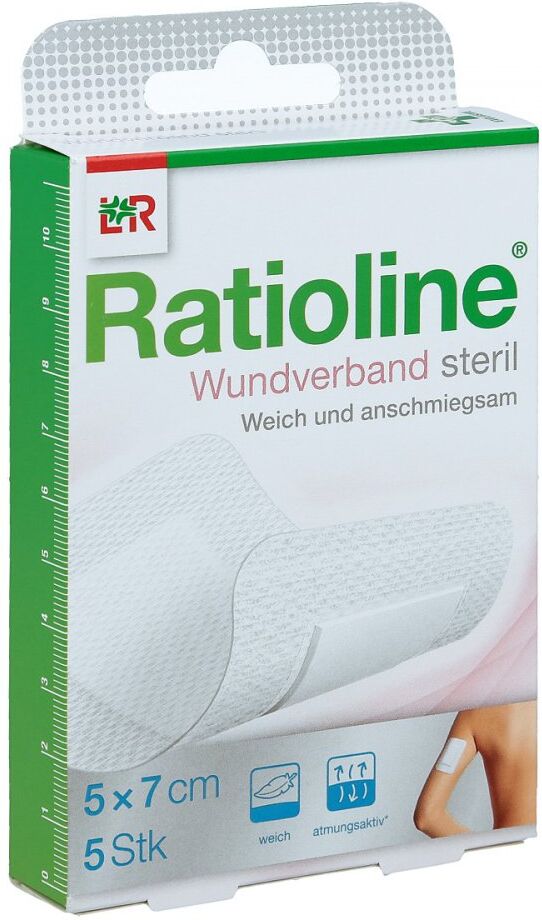 Ratioline Wundverband 7x5 cm steril