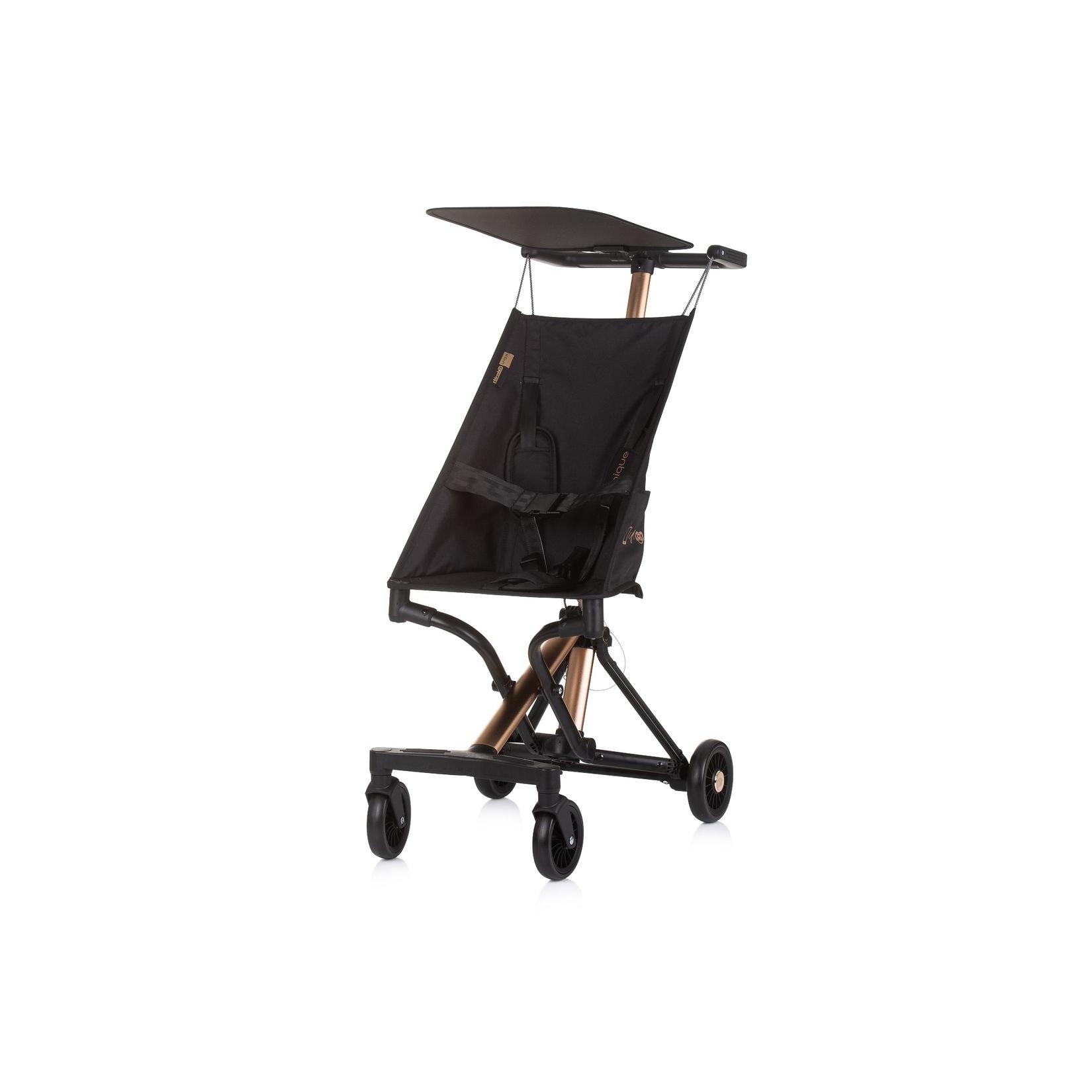 Chipolino Kinderwagen, Buggy Unique Aluminiumrahmen faltbar 3-Punkt-Gurt Tasche schwarz