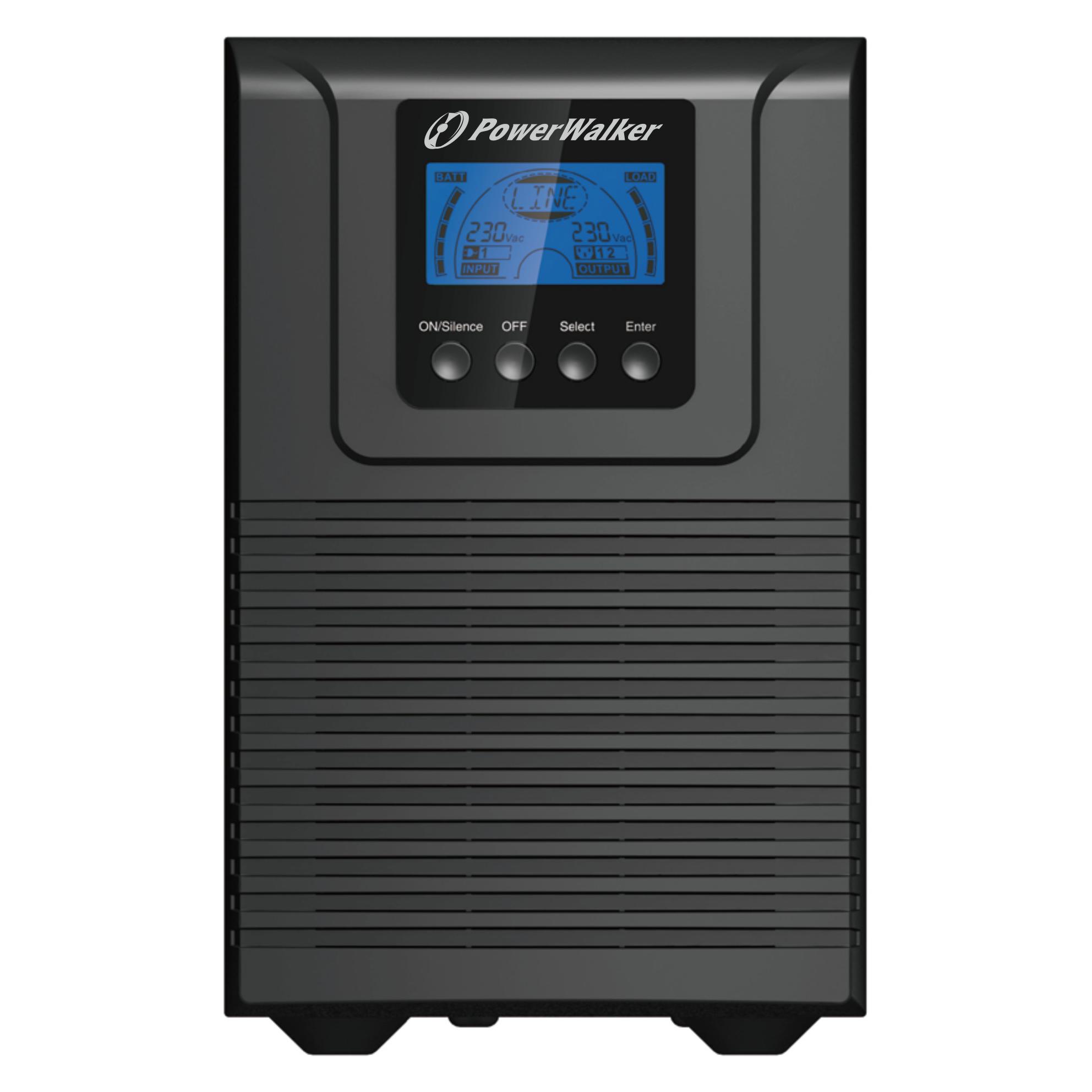 Powerwalker VFI 1000 TGB 1000VA / 900W Online USV Tower Doppelwandler SNMP Slot HID EBM Anschluss (1000 VA, 900 W, Online-Doppelwandler USV) (10122098)