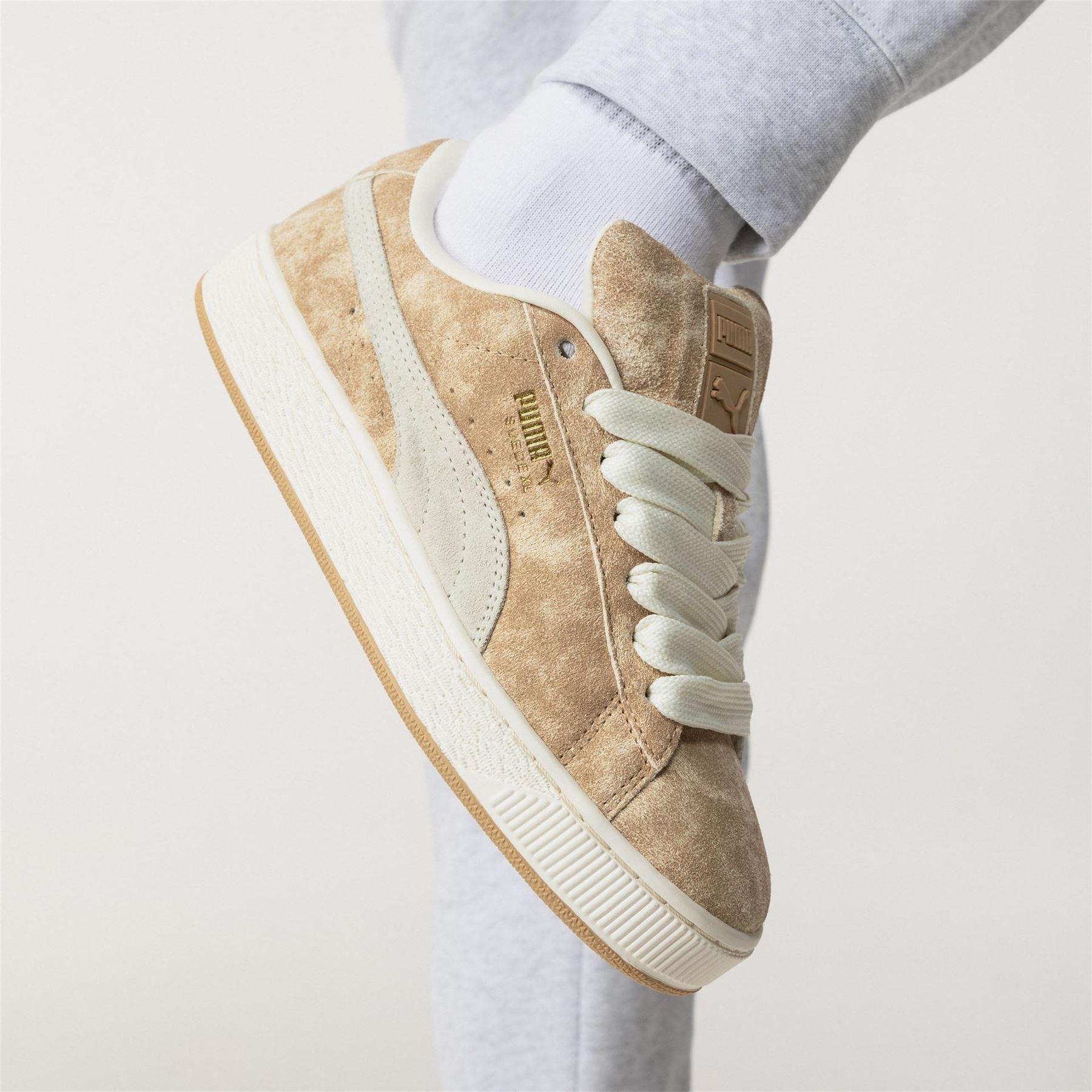 Puma - "XL Leo" Leo-Muster Sneaker für Damen, Wildleder (Naturweiß)