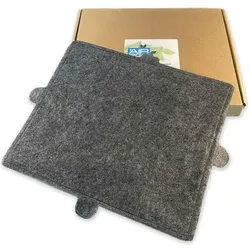 Air2Go Aktivkohlefilter als Ersatz für Miele DKF12-1 / 6228731, Dunstfilter, Schwarz