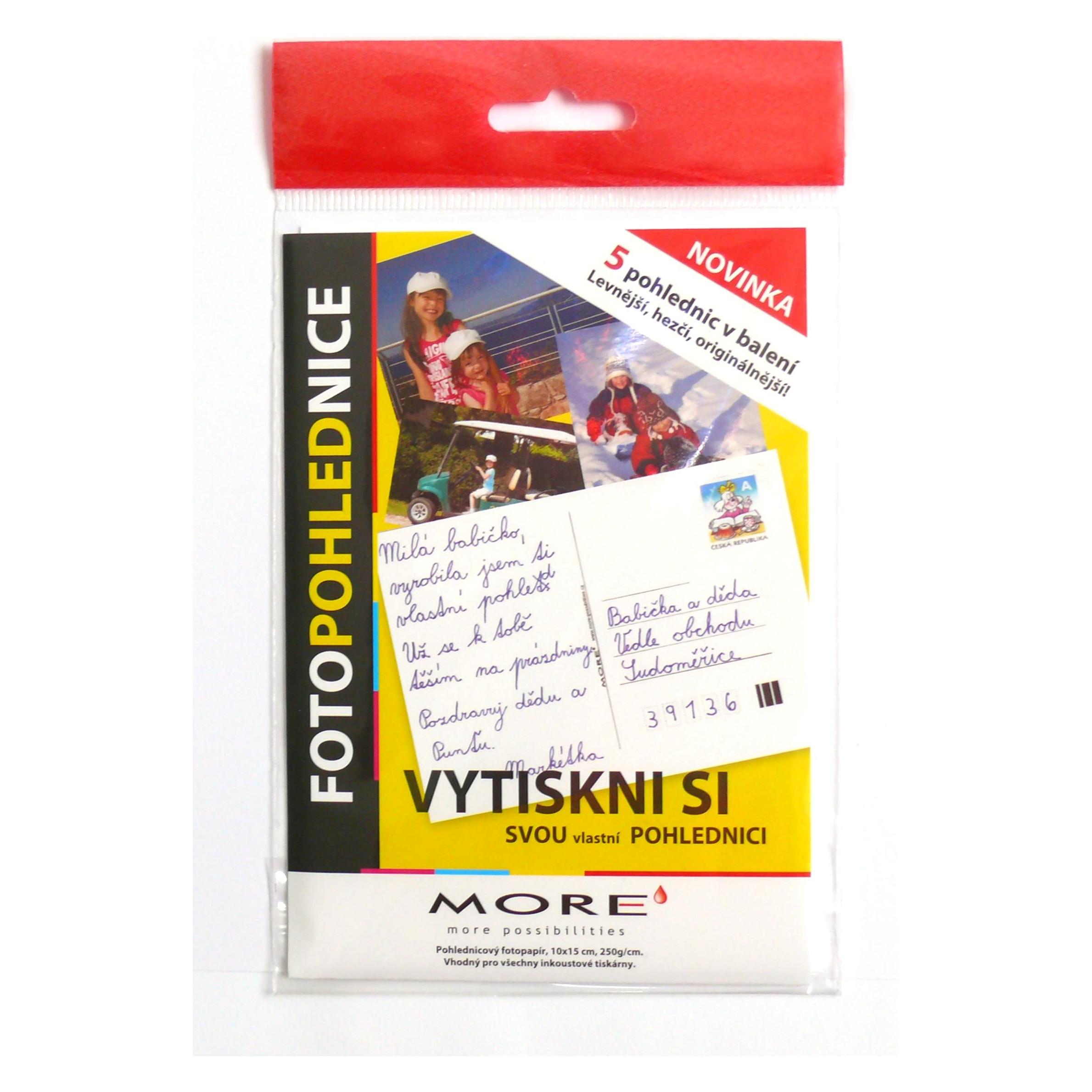 Armor OWA Fotopohlednice 250g/m2, 10x15 cm, glossy, 5ks/bal (5 Stk.) (34330009)
