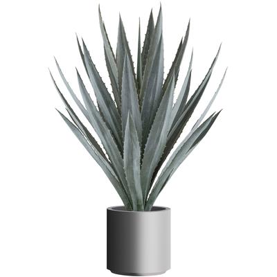 Kunstpflanze CREATIV GREEN "Agave", grün, H:110cm, Kunststoff, Kunstpflanzen, Kunstpflanze, im eleganten grauen Topf