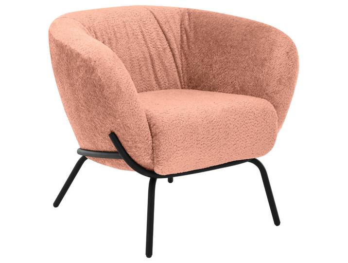 Lomoco Cocktailsessel, Altrosa, Metall, 79x71x74 cm, Fußauswahl, Lederauswahl, Stoffauswahl, Wohnzimmer, Sessel, Cocktailsessel