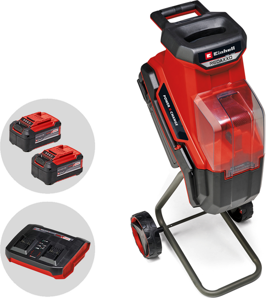 Einhell REDAXXO 36/25 - Akku-Häcksler 36V - mit Fangsack - 2x18V/5.2Ah
