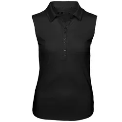 Girls Golf Basic Damen Polo ärmellos Sylvia 14500 schw