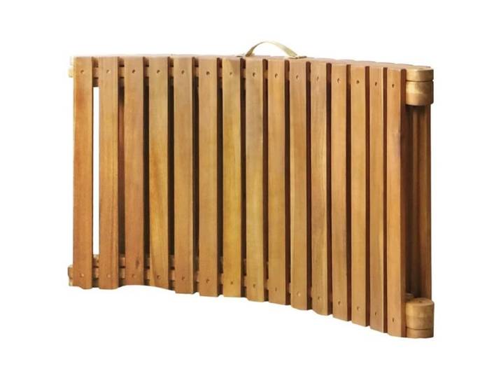 Chaise longue pliante en bois d'acacia massif - KAI - Marron