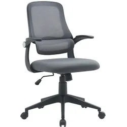 Bürostuhl Gilmore mit Armlehne, ergonomisches Netzgewebe, modern, höhenverstellbar, grau