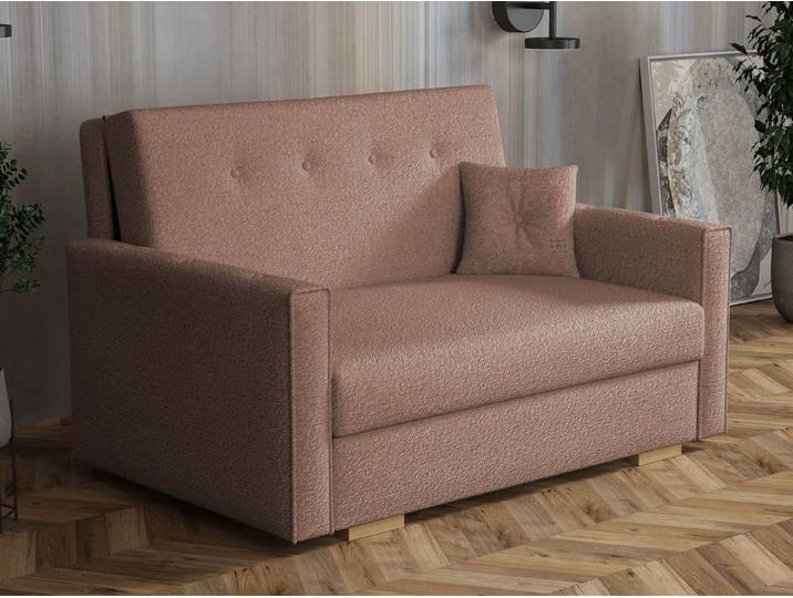 MIRJAN24 Schlafsofa Viva Sonic II, mit Schlaffunktion und Bettkasten, 2-Sitzer, Holzkonstruktion