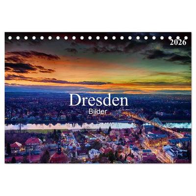 Dresden Bilder 2026 (Tischkalender 2026 DIN A5 quer), CALVENDO Monatskalender