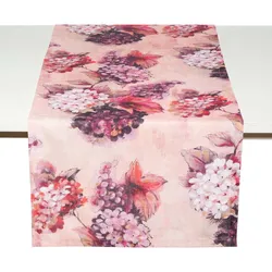Pichler Tischwäsche Allure rouge Tischdecke 150x250 cm - rot;lila