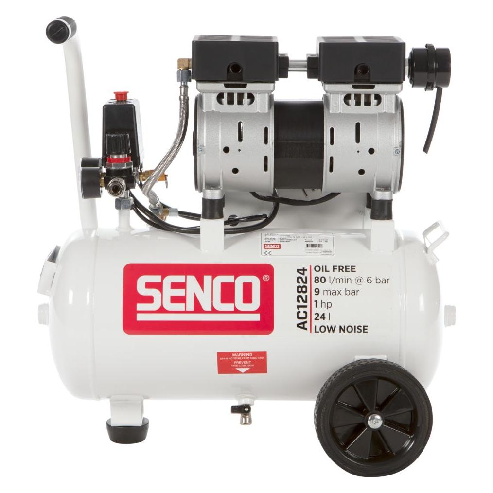 Senco AFN0035 AC12824 Geräuscharmer Kompressor 230V (24 l, 9 Bar) (7331274017269)