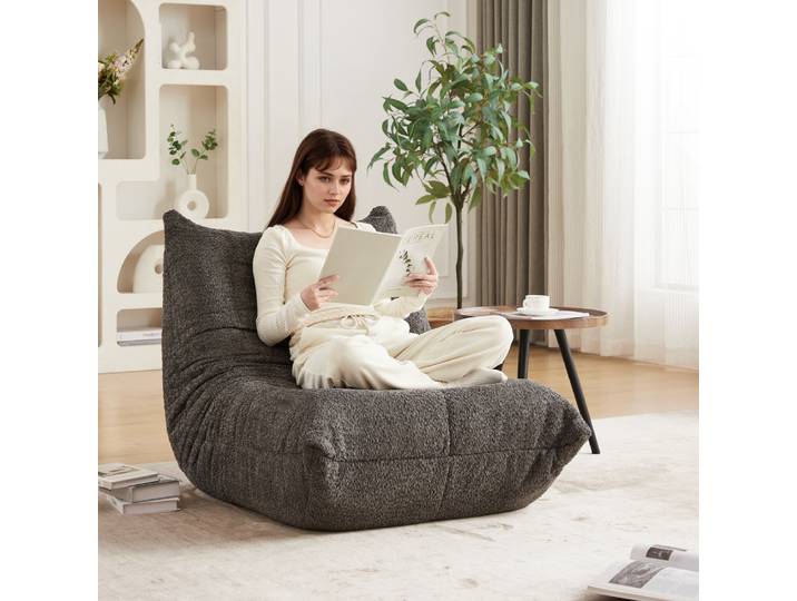 Canapé Togo moderne en chenille, fauteuil de sol, canapé sac de rangement, fauteuil de style Togo avec mousse à mémoire de forme, canapé de sol