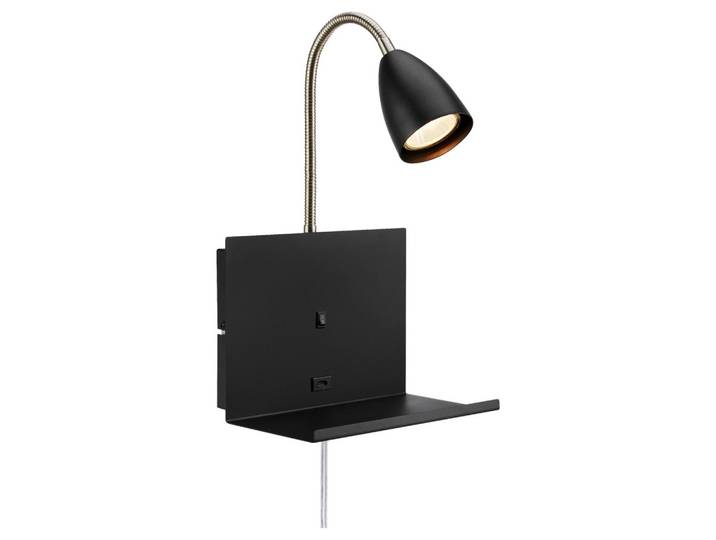 Wandleuchte Cuarto Schwarz max. 7 Watt Wandlampe