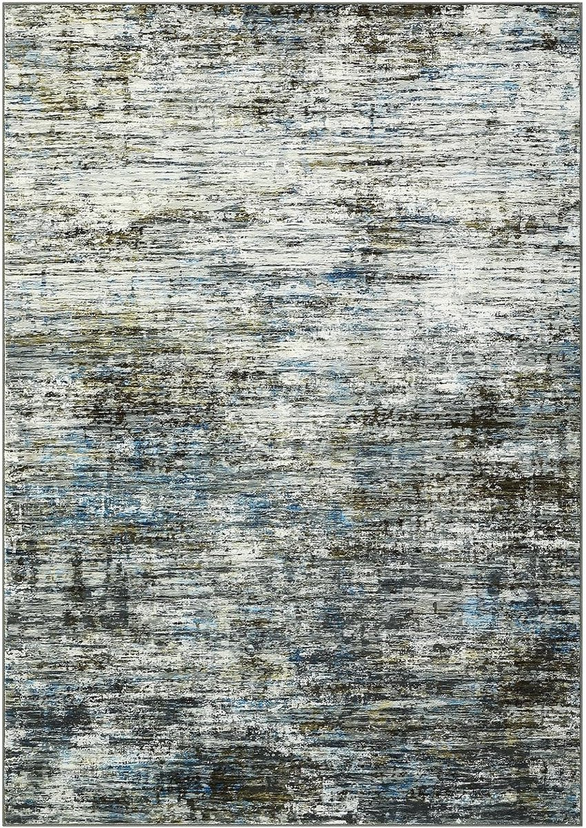 Triumpunpre Abstract Vloerkleed Blauwgrijs van Polyester