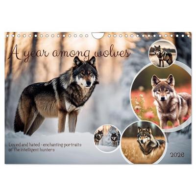 A year among wolves (Wall Calendar 2026 DIN A4 landscape), CALVENDO 12 Month Wall Calendar